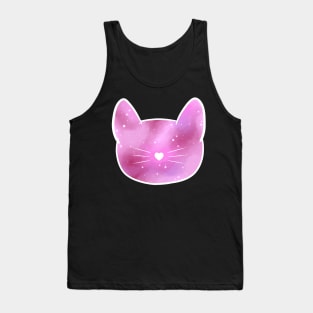 Kitty Pink Galaxy Tank Top